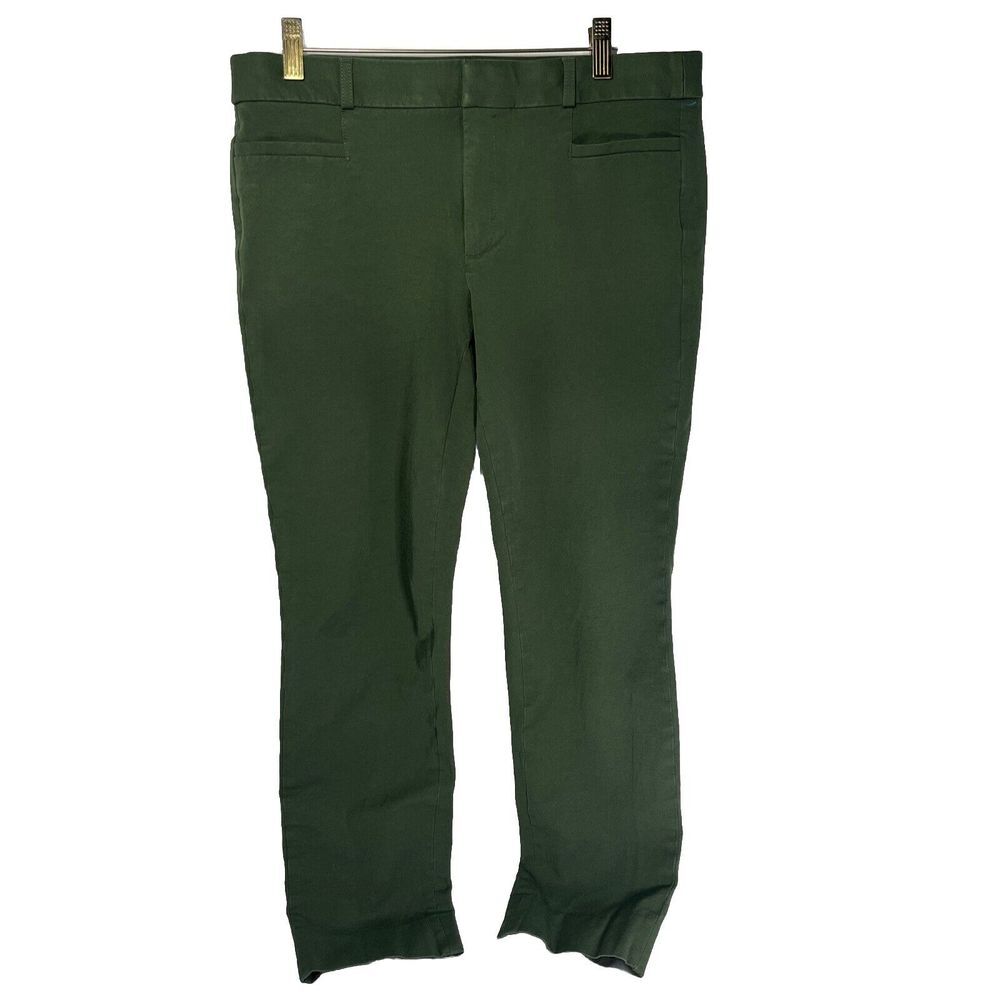 Banana Republic Womens Pants Green Size 8 Sloan Ankle Rayon Blend Office Dress